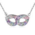 Collier design au masque de cristal autrichien